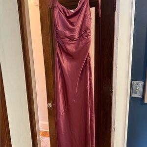 Petal & Pup Rose Satin Maxi Dress